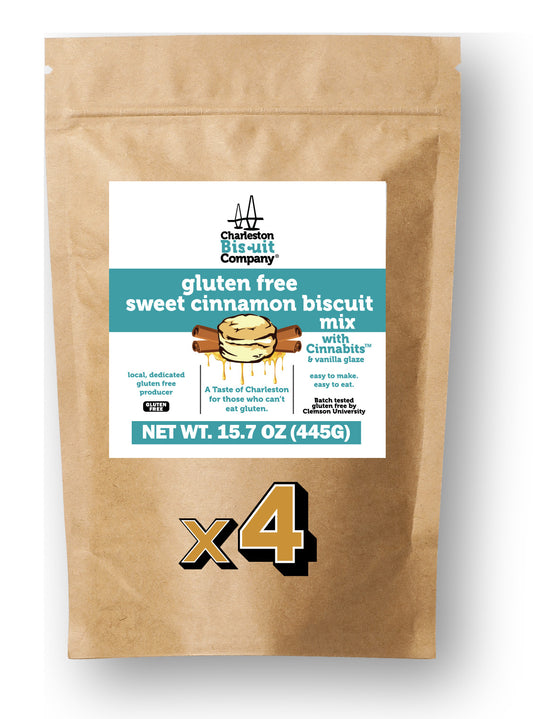 Gluten Free Sweet Cinnamon Biscuit Mix 4 Pack Box
